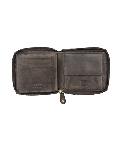 Mens Zip Around Leather Wallet